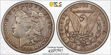 1893-CC $1 VF30