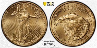 2021 $10 Gold Eagle - Type 2 MS70