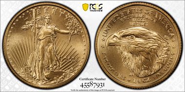 2021 $10 Gold Eagle - Type 2 MS70