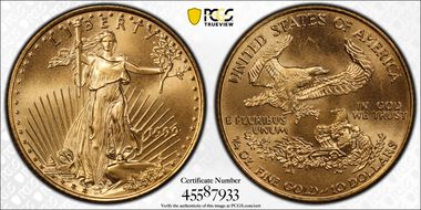 1999 $10 Gold Eagle MS69