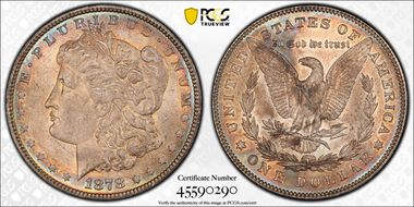 1878 7/8TF $1 Strong, VAM 36, 7/4 MS63