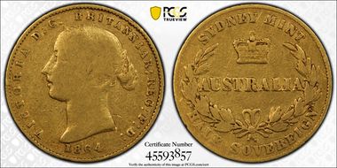 1864-SY 1/2 Sov Arabic 1 F12