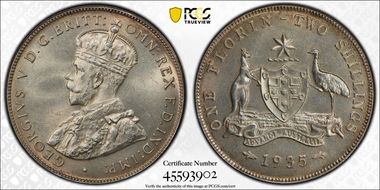 1935(m) Florin MS64