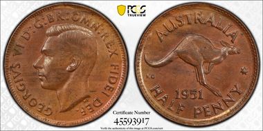 1951(p) 1/2D No Dot MS63BN