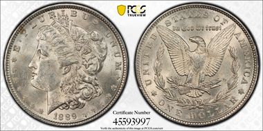 1889 $1 AU58