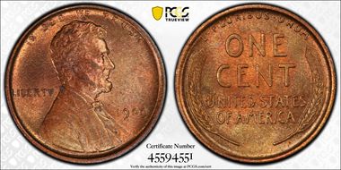 1909 1C Lincoln MS64RB