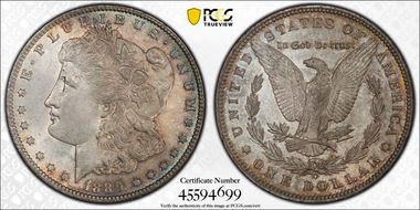 1889-O $1 AU58+
