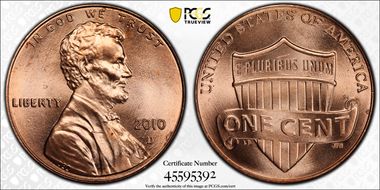 2010-D 1C Shield MS66RD