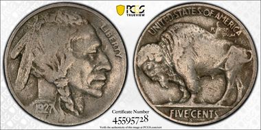 1927-S 5C 2 Feathers FS-401 F15