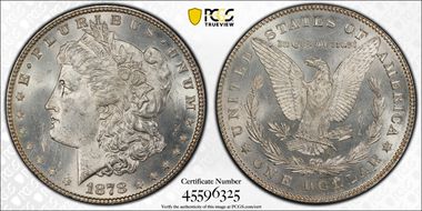 1878 7TF $1 Reverse of 1878 MS63