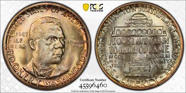 1947-S 50C Booker T. Washington MS67+