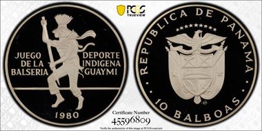 1980-CHI 10 B Balseria Game Guaymi Indigenous Sports PR68DCAM