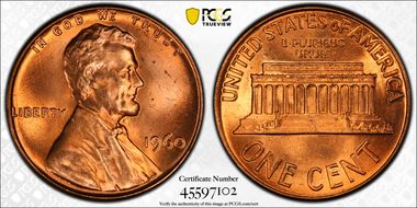 1960 1C Large Date MS65RD