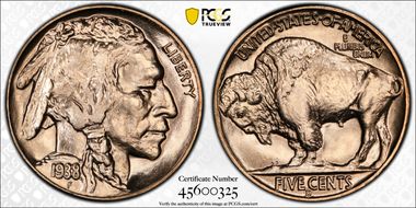 1938-D 5C Buffalo MS67+