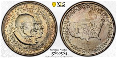1954-D 50C Washington-Carver MS66+