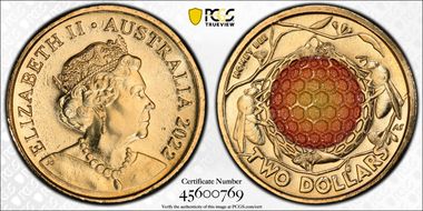 2022 $2 Honey Bee Colorized MS68