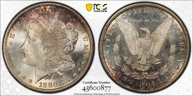 1880-S $1 MS67+