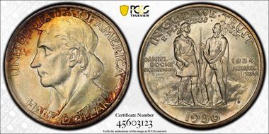 1936-D 50C Boone MS67