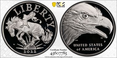2022-P Medal American Liberty First Strike PR69DCAM