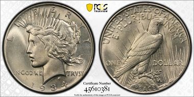 1934 $1 MS62