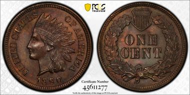 1890 1C MS63BN