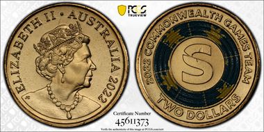 2022 $2 Commonwealth Games - S Colorized MS67