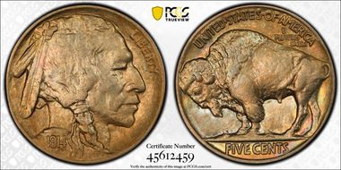 1914/(3) 5C Overdate FS-101 AU58