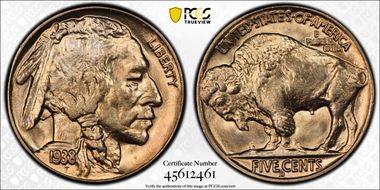 1938-D 5C Buffalo MS67