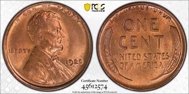 1920-D 1C MS65+ RD