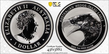 2022-P $1 Wedge-Tailed Eagle MS70