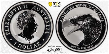 2022-P $1 Wedge-Tailed Eagle MS70