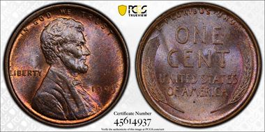 1909 1C Lincoln MS64BN