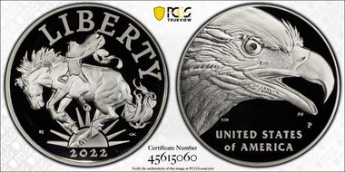 2022-P Medal American Liberty First Strike PR69DCAM