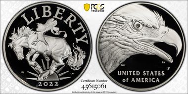 2022-P Medal American Liberty First Strike PR70DCAM