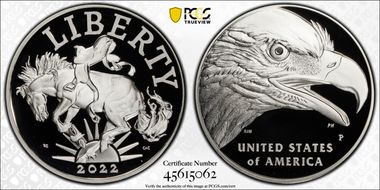 2022-P Medal American Liberty First Strike PR70DCAM
