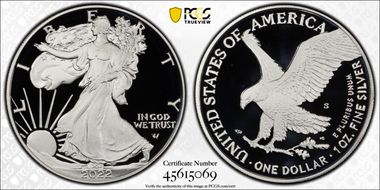 2022-S $1 Silver Eagle First Strike PR70DCAM
