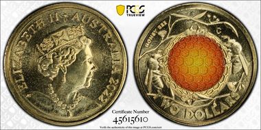 2022-C $2 Honey Bee Colorized MS67