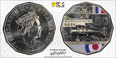 2021 50C Centenary of the RAAF S. E. 5A MS69