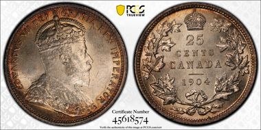 1904 25C MS66