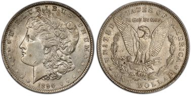 1890 $1 AU55