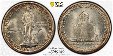 1925 50C Lexington MS66+