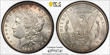 1887-S $1 MS61