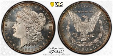 1886 $1 VAM 17 Doubled Arrows MS67+ PL