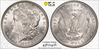 1888 $1 VAM 16A Doubled Reverse MS66+