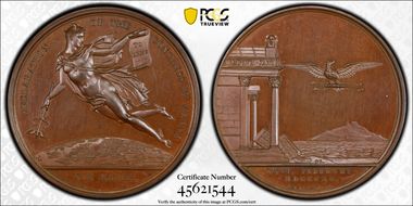 "1815" (1820) Medal Eimer-1064 BHM-869 Bronzed AE SP65
