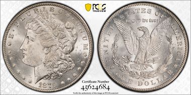 1879-S $1 Reverse of 1878 MS64