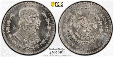 1967-Mo Peso KM-459 MS65