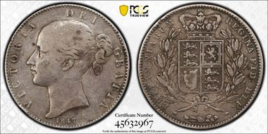 1847 Crown S-3882 Young Head VF25