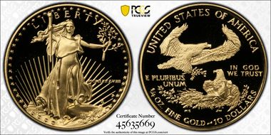 1988-P $10 Gold Eagle PR70DCAM