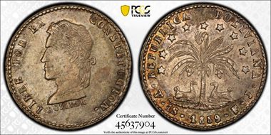 1859-PTS FJ Sol BOLI∀IΛNA AU50